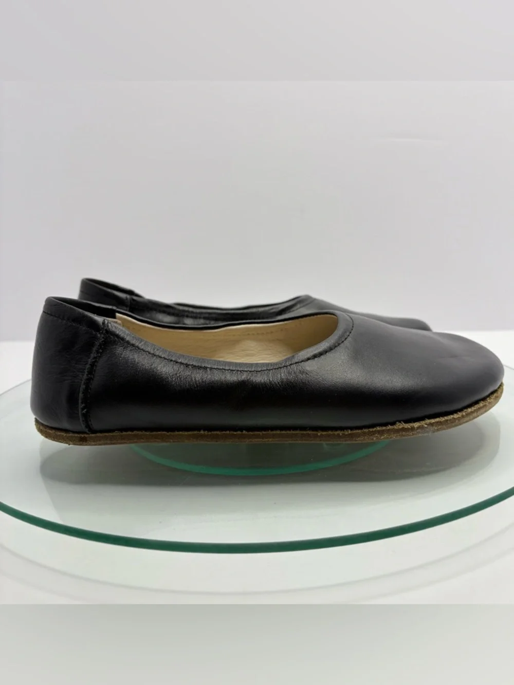 Earthing Harmony Ballet Flats Black Leather Grounding Barefoot Wide Toe Box 40 - Picture 4 of 10